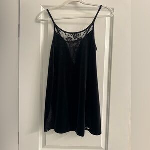 Urban Outfitters Velvet Lace Inset Slip Dress